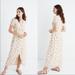 Madewell Dresses | Madewell Field Bouquet Silk Wrap-Front Maxi Dress 4 | Color: Cream/Gold/Red/Yellow | Size: 4