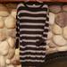 J. Crew Dresses | J. Crew Black & Grey Striped Sweater Dress, Wool Blend Sz M | Color: Black/Gray | Size: M
