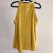 Anthropologie Tops | Anthropologie W5 Mustard Yellow Swing Top Swiss Dot Knit Sz S Sleeveless Tank | Color: Gold/Yellow | Size: L