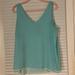 Lilly Pulitzer Tops | Lilly Pulitzer Large Florin Reversible Lt Blue Side And Teal Side V-Neck Tank. | Color: Blue | Size: L