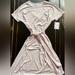 Lularoe Dresses | Nwt Lularoe Medium Marley Lilac Black Polka Dot Short Sleeve Dress. | Color: Black/Gray | Size: M