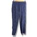Athleta Pants & Jumpsuits | Athleta Cabo Linen Wide Leg Womens 2 P Blue Chambray Zip Pockets Elastic Waist | Color: Blue | Size: 2p