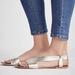 Free People Shoes | Free People Gold Metallic Under Wraps Size 38 Sandals | Color: Gold | Size: 8