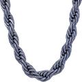 LIFETIME JEWELRY 9mm Rope Chain Necklace 24k Real Gold Plated for Women and Men, 22", Gold Plated, No Gemstone