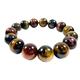 Tiger Eyes Natural Stone Gemstone Bangles Bracelets Handmade Jewelry Stone Beads Bracelets for Women Gift,8mm YICHENGYIN (Color : 12mm)