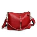 Smith Sursee Women's Genuine Leather Purse and Handbag Crossbody Bags 2 Straps Hobo Bag Tote Bag Shoulder Bag Satchel Purse, Red