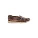 27 EDIT Flats: Brown Snake Print Shoes - Women's Size 10 - Round Toe