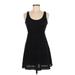 Mossimo Supply Co. Casual Dress - Party Scoop Neck Sleeveless: Black Solid Dresses - Women's Size Medium