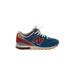 New Balance Sneakers: Blue Print Shoes - Women's Size 4 - Almond Toe