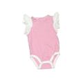 Baby Gap Short Sleeve Onesie: Pink Bottoms - Size 6-12 Month