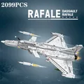 Décennie s de construction de modèle de chasseur Rafale série d'avion militaire bricolage briques