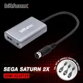 Bitfunx-SATURN 2X adaptateur HDMI double ligne pour SEGA Saturn MD MEGA Drive Mega Genesis SNK NEO
