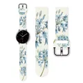 Bracelet Imprimé pour Samsung Galaxy Watch 6/5/4 20mm 40mm 44mm Bracelet dehors avec Fleur