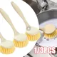 Brosse à long manche pour livres de cuisine casserole multifonctionnelle assiette bol lavage de