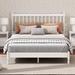 Charlton Home® Clenton Slat Bed Wood in White | 44.9 H x 63 W x 83.9 D in | Wayfair 93A3790B136C4692A2F4540616F17CDC