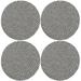 Latitude Run® Extra Thick Woven Trivet Round Placemats Natural Cotton Hot Potholder Mat Heat Resistant - 9"x9" in Black | Wayfair