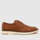 schuh pippin white sole derby shoes in tan