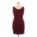 Forever 21 Contemporary Cocktail Dress - Mini: Burgundy Dresses - Women's Size X-Large