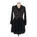 Karin Stevens Casual Dress: Black Hearts Dresses - Women's Size 10 Petite