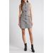 Slade Button Front Tweed Dress