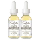 Sheamoisture Coconut Oil For Face - Daily Hydration Overnight Face Oil With Coconut Milk & Acacia Senegal Argan Oil For Skin Organic Shea Butter Hydrating Face Oil Vitamin E 1 Oz (Pack Of 2)