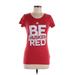 Adidas Active T-Shirt: Red Activewear - Women's Size Medium