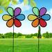 OUNAMIO 3pcs Colorful Windmill Outdoor Toy for Children Garden Decoration for Christmas with Black Edges