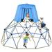 DreamBuck Kids Climbing Dome with Canopy and Playmat 10 FT Jungle Gym Geometric Playground Dome Climber Play Center Rust & UV Resistant Steel Supporting 1000 LBS