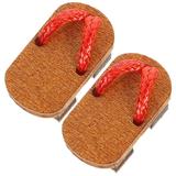 Ob11 Doll Slippers Clog Miniature Wooden Shoes DIY Craft Dining Room Decor for Table Wedge Child 3 Pairs