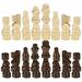 Wooden Interactive Toys Chessman Bamboo Game Suits for Men Various 3 Pieces White