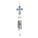 Mainstays 34 H Blue Mosaic Cross Outdoor Wind Chime