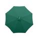 9ft Market Patio Umbrella 8 Rib Replacement Canopy Hunter Green