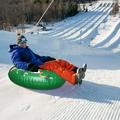 Fun Round Shape Inflatable Snow Tube - PVC Santa Claus Pattern - Snow Sled for Skiing