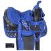 Blue Kids Barrel Racing Show Trail Pony Saddle Tack Set Pad 10 (10 )