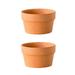 2 Pcs Plant Terracotta Cactus Pot Garden Pots Terracotta Succulent Pot Terracotta Bonsai Flowerpot Succulent Terracotta Flower Pot Decorate Earthenware
