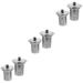 Teapot Infuser Filter Leaf Strainer for Loose 6 Pcs Leak Diffuser Mesh Stainless Steel