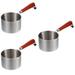 3 Pieces Oil Pan Stainless Steel Pans Saute Butter Milk Pot Heating