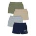 Garanimals Baby Boy French Terry Shorts Multipack 4-Pack Sizes 0-24 Months