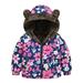 Elainilye Fashion Kids Fleece Hoodie Full Zip Hooded Fleece Jacket Winter Thick Casual Keep Warm Hooded Coat Jacket For Boys and Girls Pink