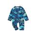 Frobukio Toddler Baby Boys Rash Guard Swimsuit Long Sleeve Zip-up Shark Print Beachwear Summer Swimwear