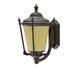Aspen Creative 60008 One-Light Large Outdoor Wall Light Fixture with Dusk to Dawn Sensor Transitional Design in Antique Bronze 19 High