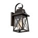 Outdoor Wall Lantern Sconce Porch Light With Clear Glass Black Black