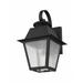 1 Light Outdoor Wall Lantern in Coastal Style 7.5 inches Wide By 12.5 inches High-Black Finish Bailey Street Home 218-Bel-1119447