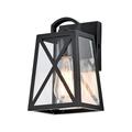 Cottage Life Black Outdoor Wall Lantern with Clear Glass Outdoor Wall Light 2 Pack 1 Pack