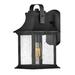 1 Light Small Outdoor Wall Lantern in Traditional Style 7.25 inches Wide By 13.75 inches High-Textured Black Finish Bailey Street Home 81-Bel-3335661
