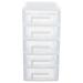 2 Pack Drawer Storage Cabinet Desk Organizer Tabletop Case Stackable Boxes Plastic Shelf Office Organizers Type Practical Desktop