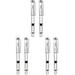 6 Pcs Pen Refillable Ink Pens Writing Practice Mini Pocket Clear Student Office