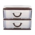 4 PC Co-worker Gifts Makeup Pallet Storage Drawers Organizer Bins Desk with Office