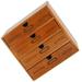 Drawer Storage Box Desktop Organizer Cabinet Remote Control Holder Office Locker Wooden Decor Shelf