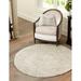 Rugs.com Athena Shag Collection Rug â€“ 3 3 Round Ivory Shag Rug Perfect For Kitchens Dining Rooms